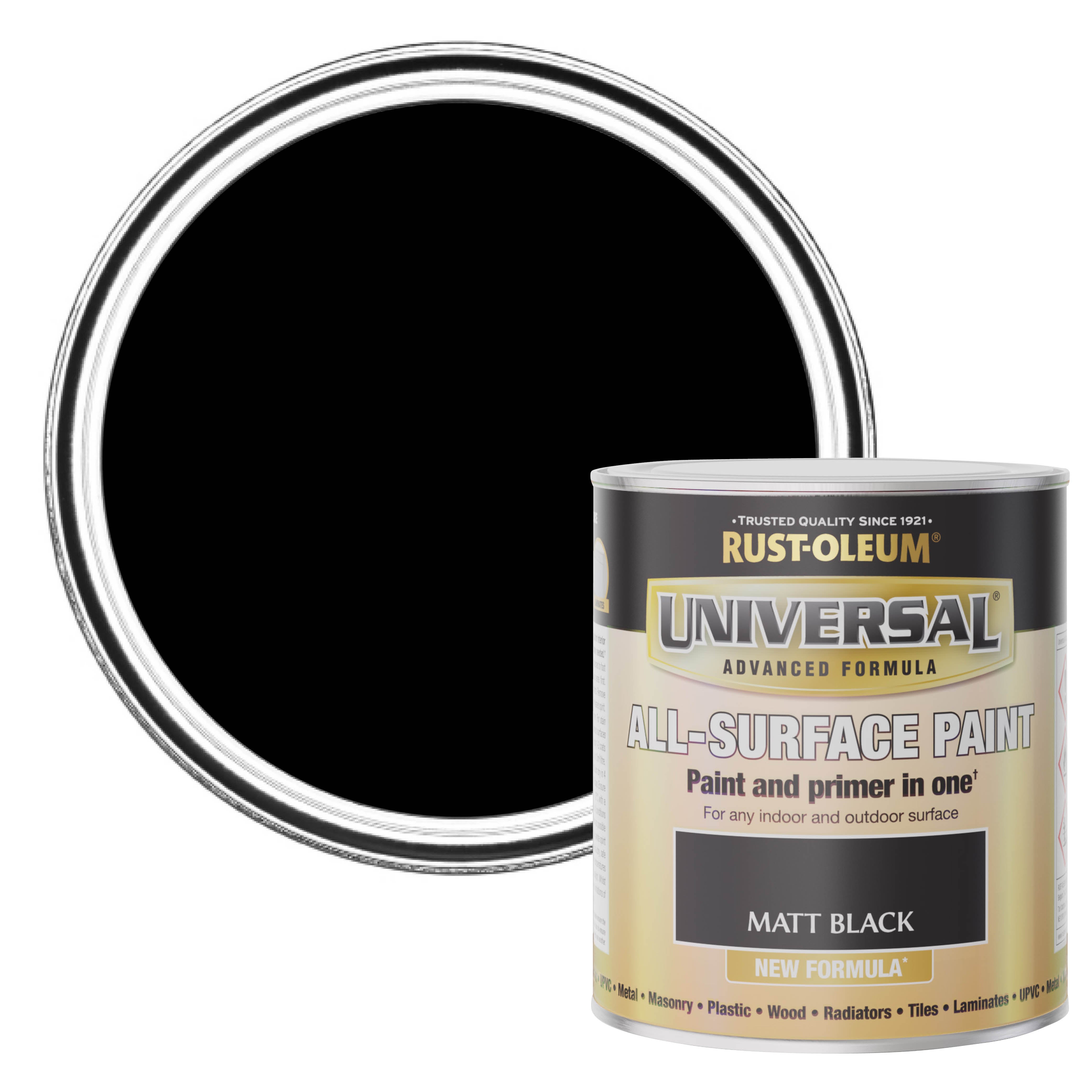 Rust-Oleum Black Matt Universal All-Surface Paint