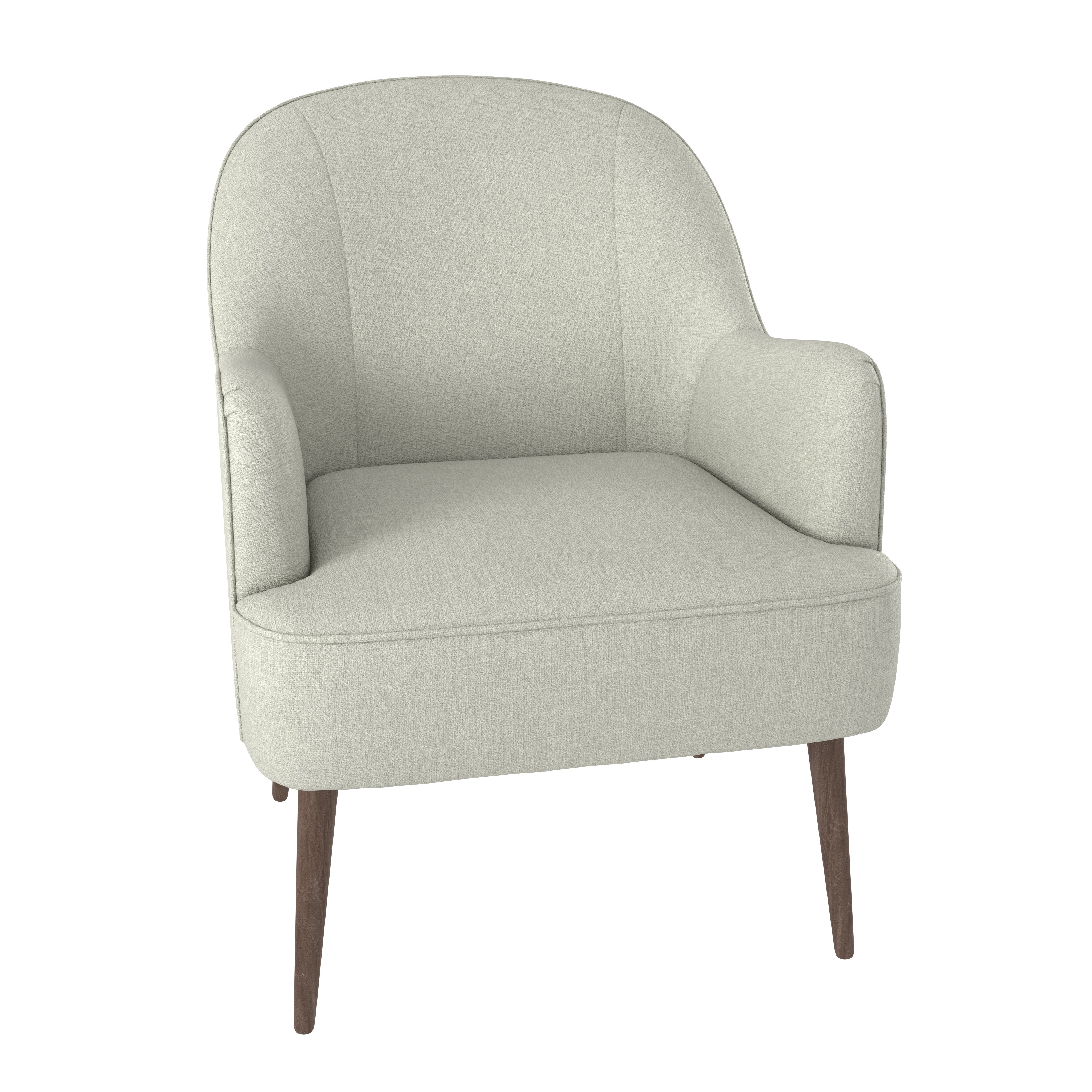 Bailey Brushed Plain Fabric Occasional Chair Cream