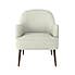 Bailey Brushed Plain Fabric Occasional Chair Natural (Cream)