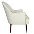 Bailey Brushed Plain Fabric Occasional Chair Natural (Cream)