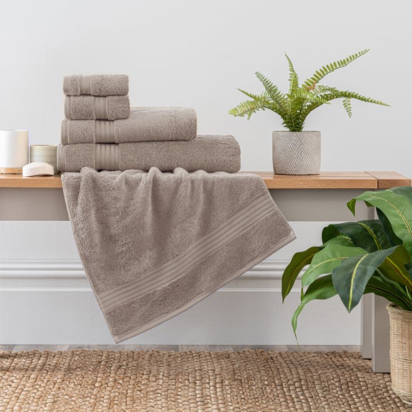 Pebble Egyptian Cotton Towel Dunelm