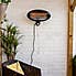 Electric Wall Mounted Patio Heater Black