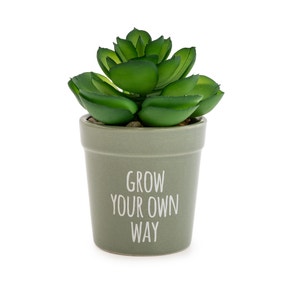 Grow Your Own Way Happy Artificial Plant