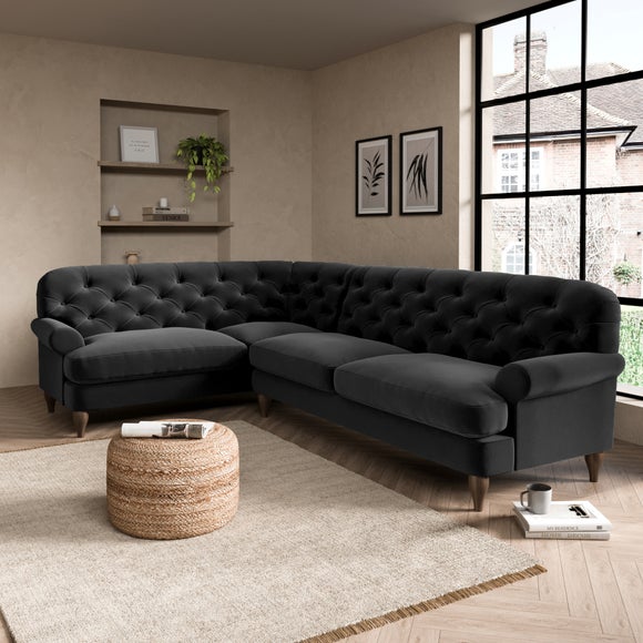 Canterbury Corner Sofa Black
