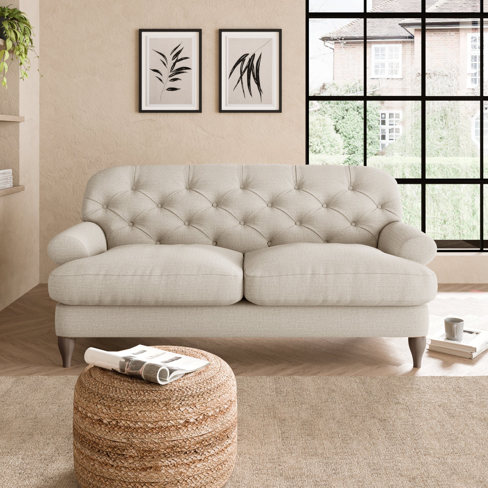 Canterbury 2 Seater Sofa Beige