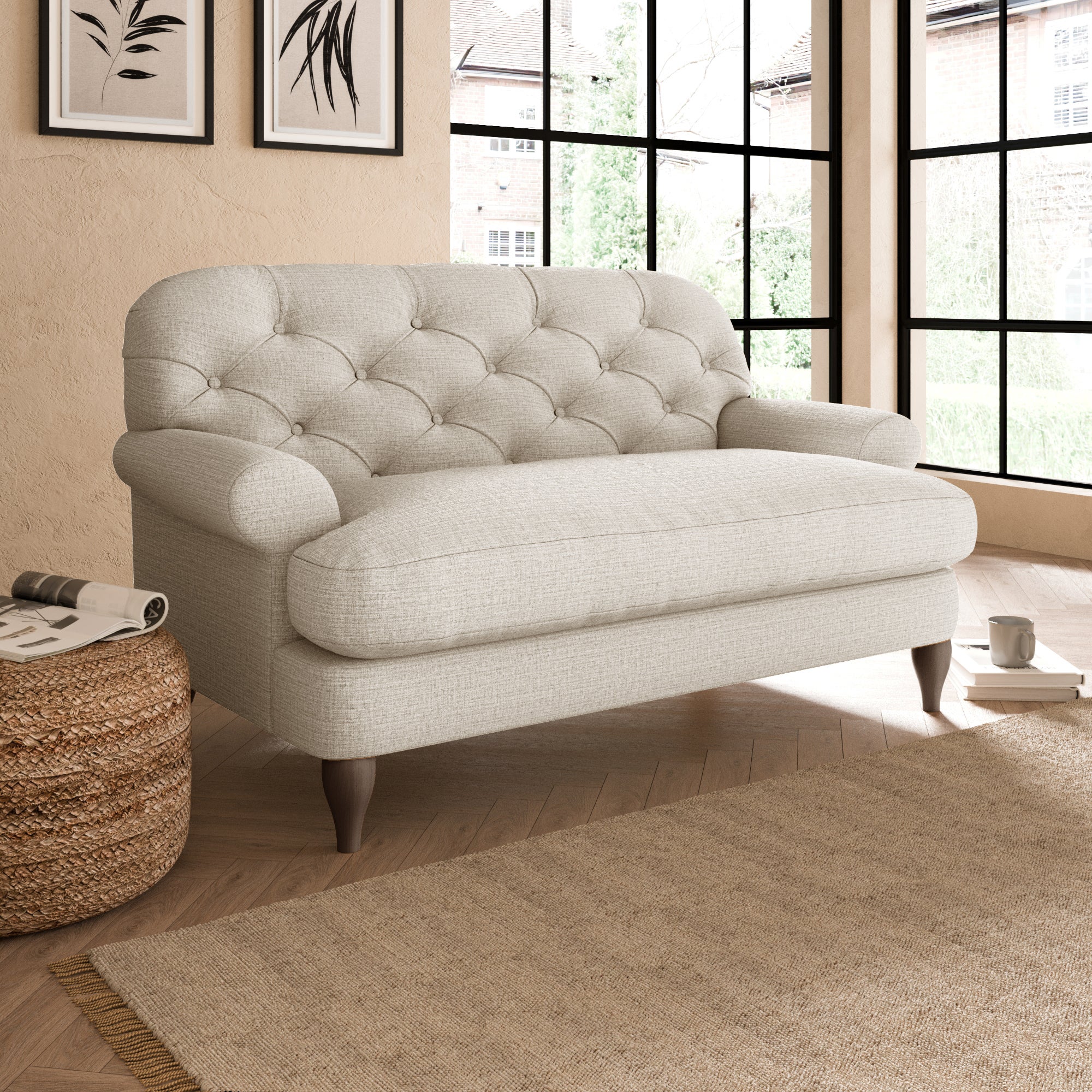 Canterbury Snuggle Chair Beige