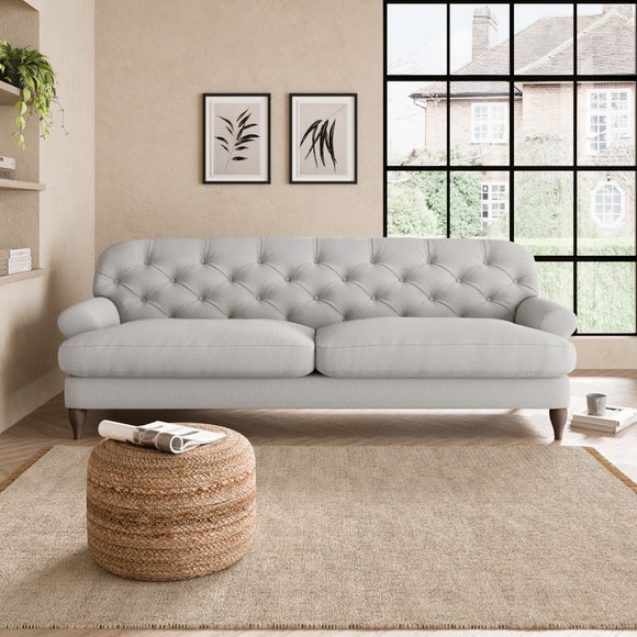 Canterbury 4 Seater Sofa Silver
