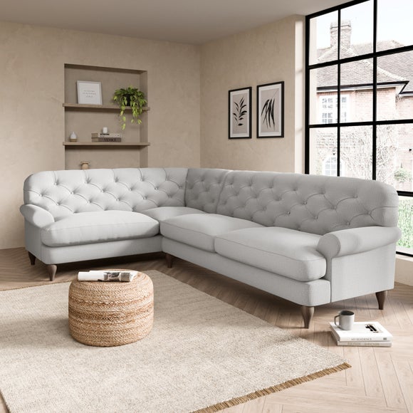 Canterbury Corner Sofa Silver