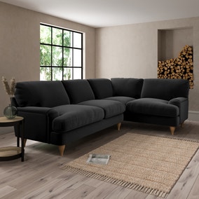 Darwin Luxury Velvet Right Hand Corner Sofa