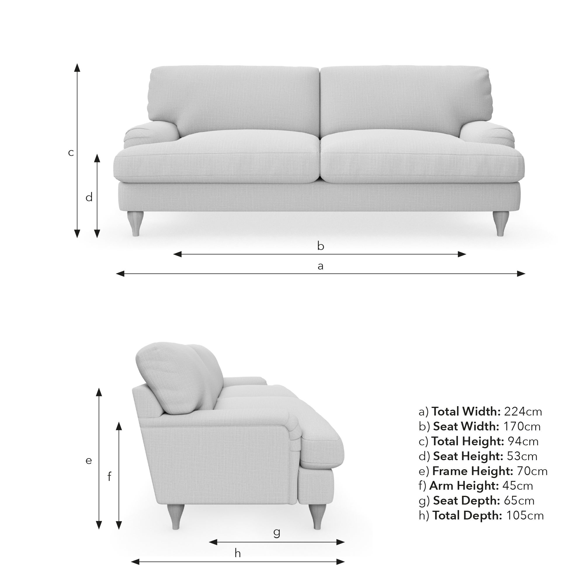 Darwin 4 Seater Sofa | Dunelm