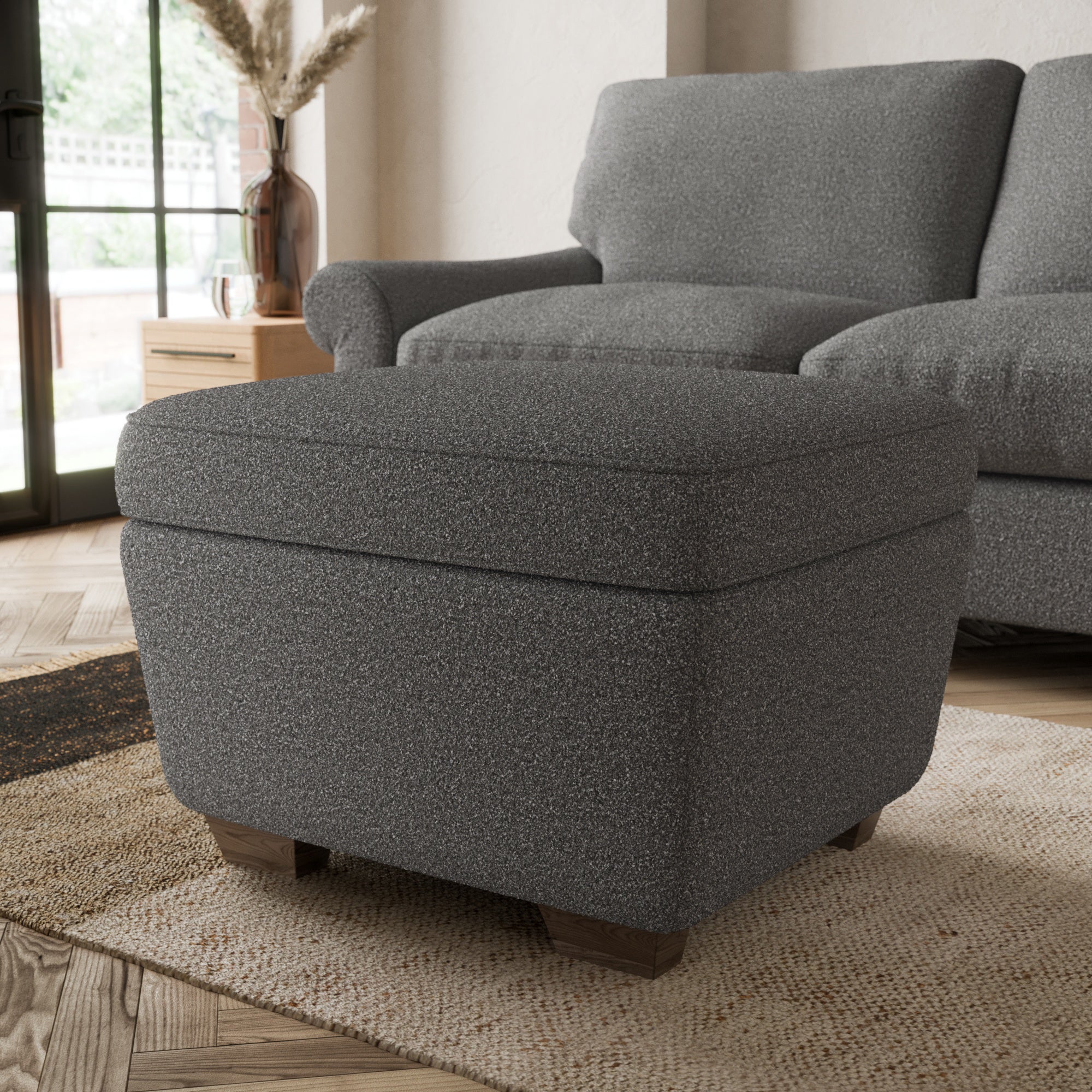 Arundel Storage Footstool Cosy Marl Soft Granite