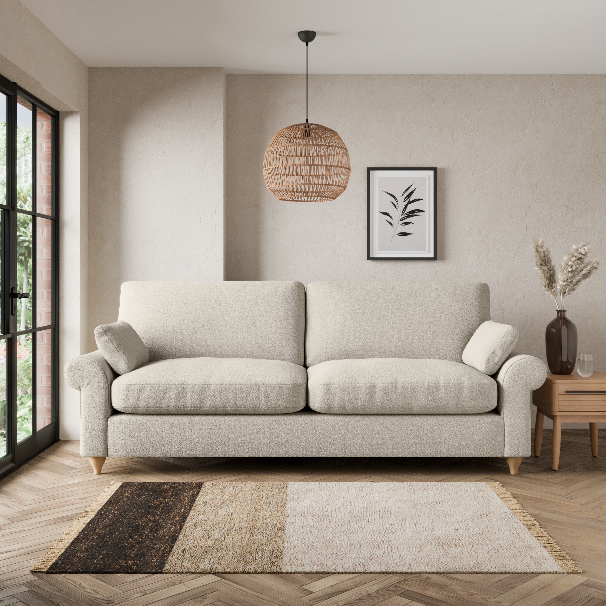 Salisbury 4 Seater Sofa Light Grey