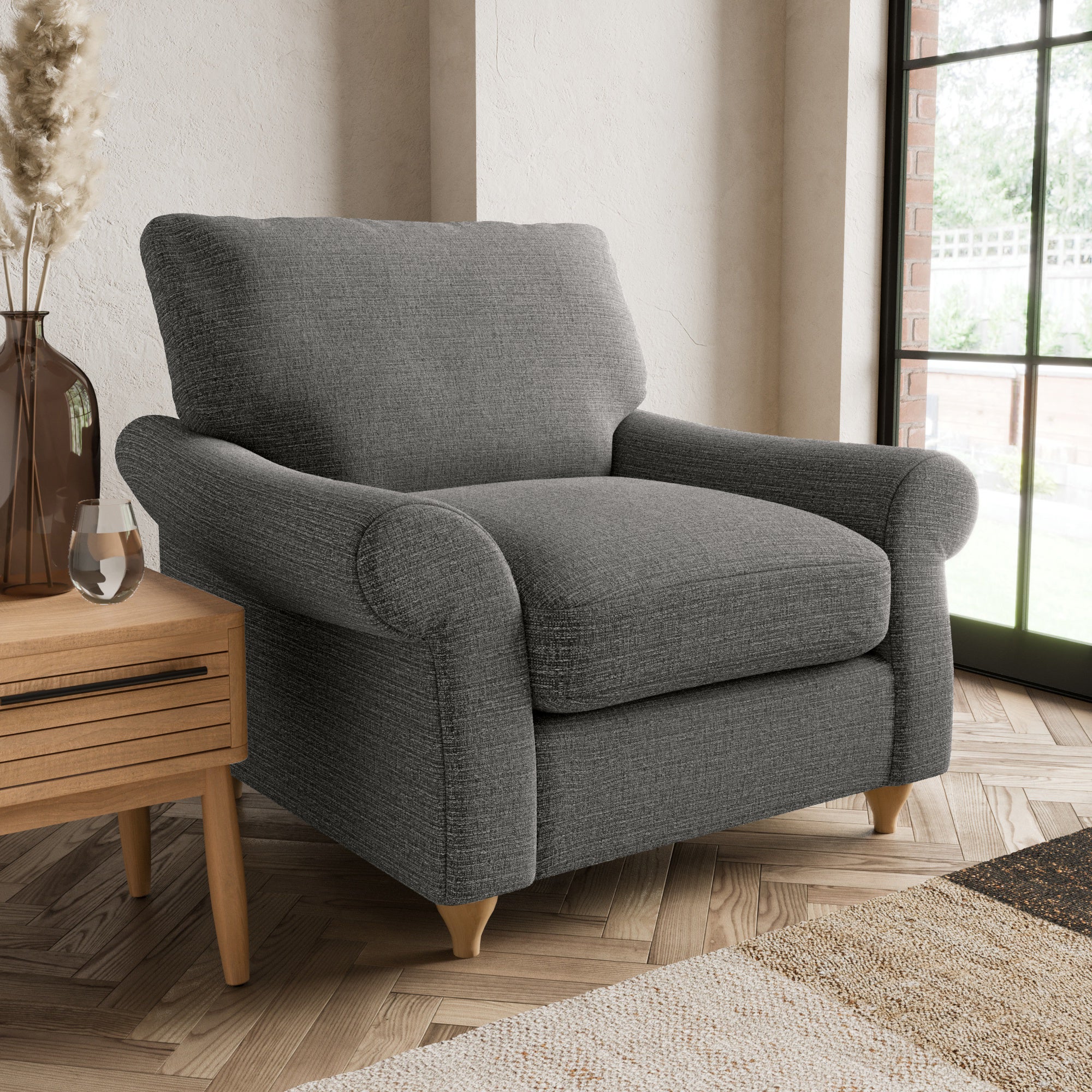 Salisbury Armchair Dark Grey