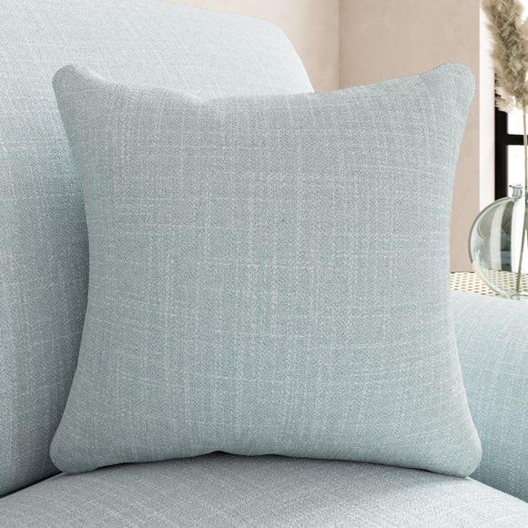 Slub Cotton Scatter Cushion Light Blue