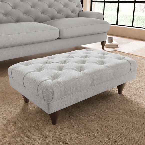 Warwick Footstool Silver