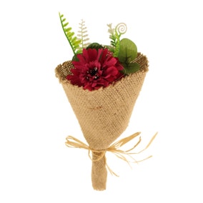 Cornflower Mini Jute Bouquet