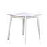 Leo Square Dining Table White