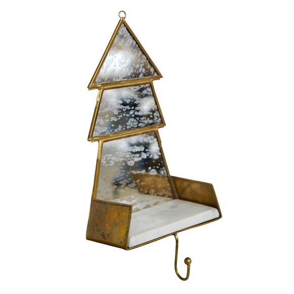 View Glass Christmas Tree Marble Stocking Holder View Glass Christmas Tree Marble Stocking Holder