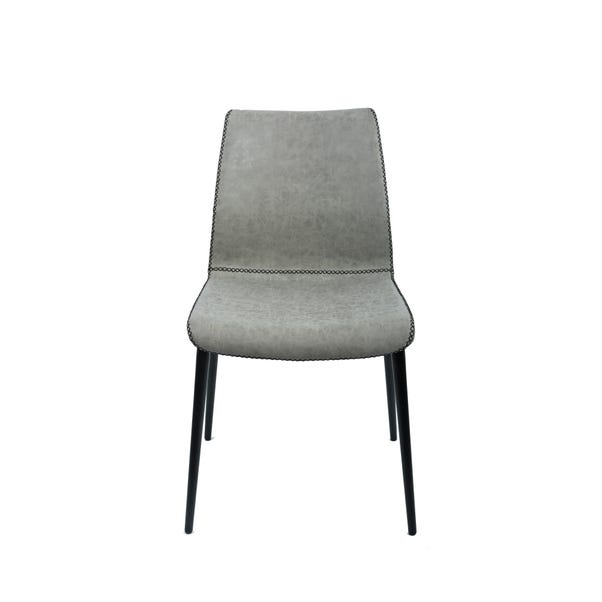 Venice Faux Leather Dining Chair Grey