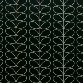 By the Metre Orla Kiely Linear Stem Evergreen PVC