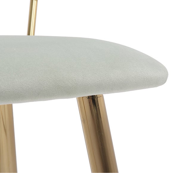Kendall Velvet Bar Stool Dunelm