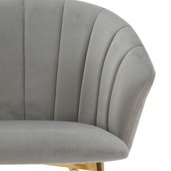 Kendall Velvet Carver Chair Dunelm