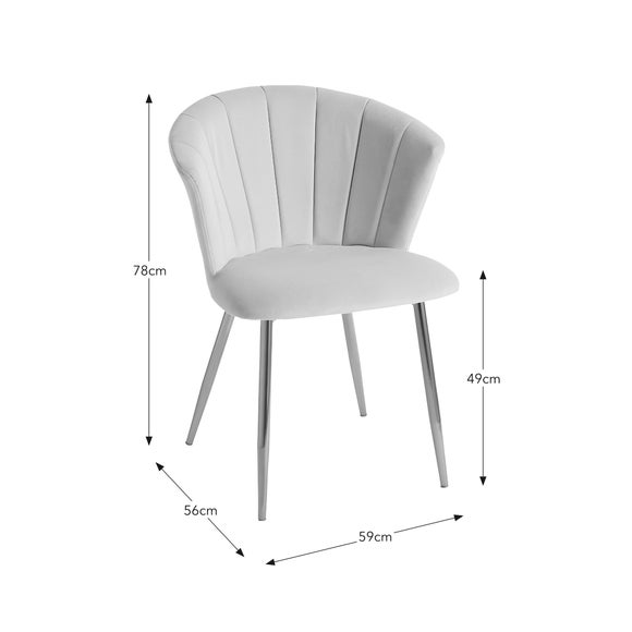 Kendall Velvet Chair Dunelm