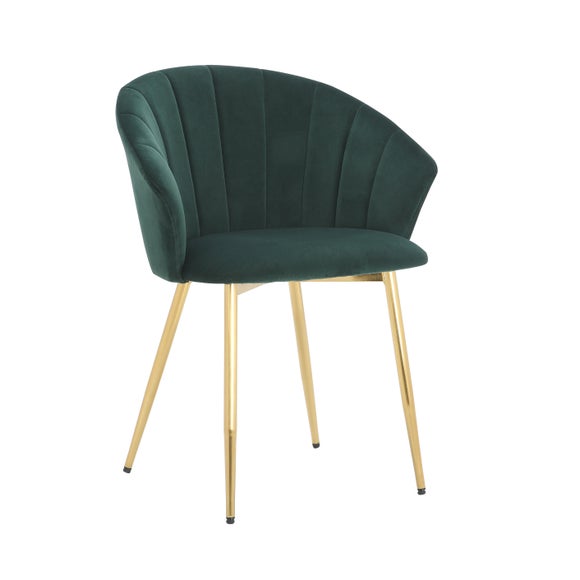 dunelm bottle green chair