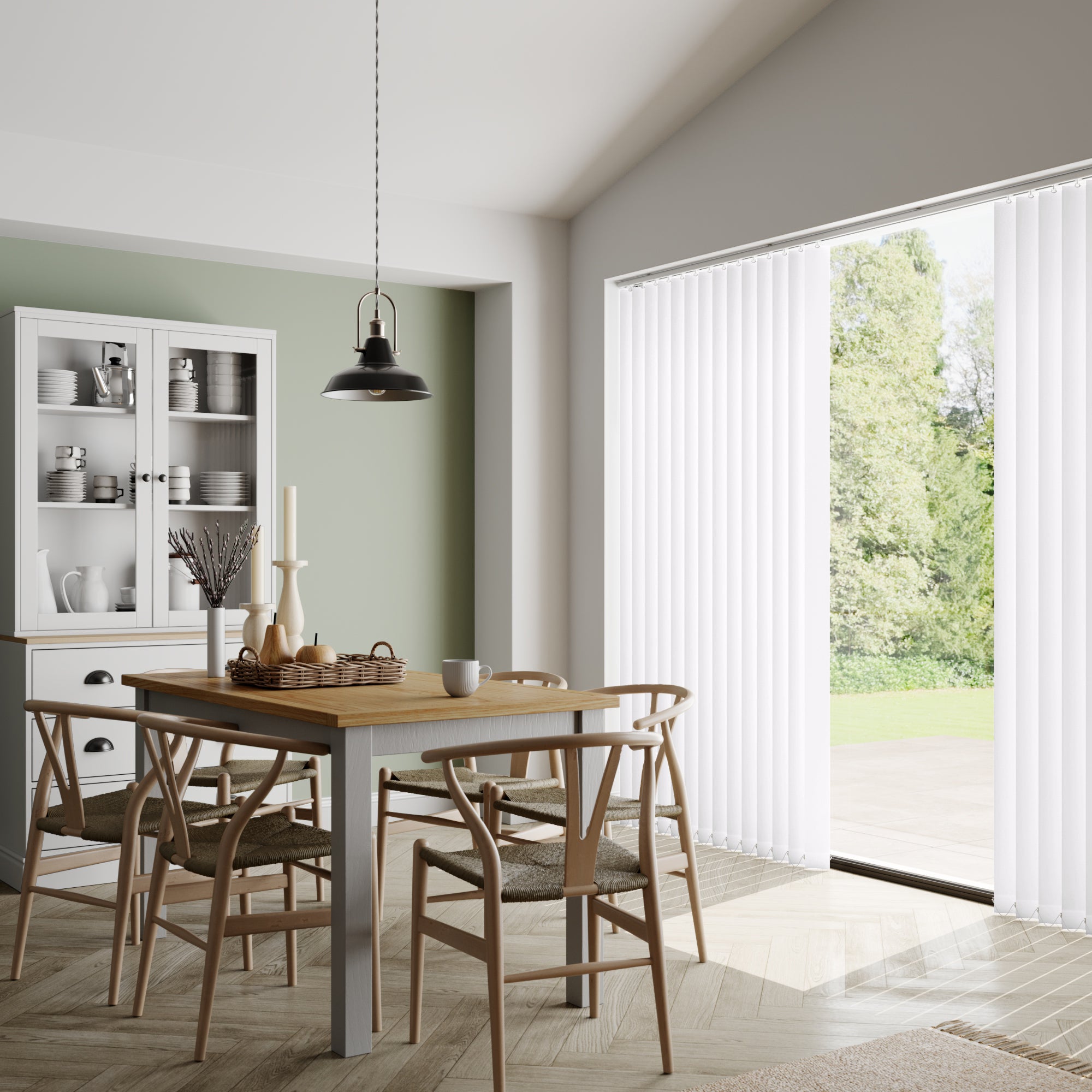 Azure Made to Measure Vertical Blind Fabric Sample Azure White