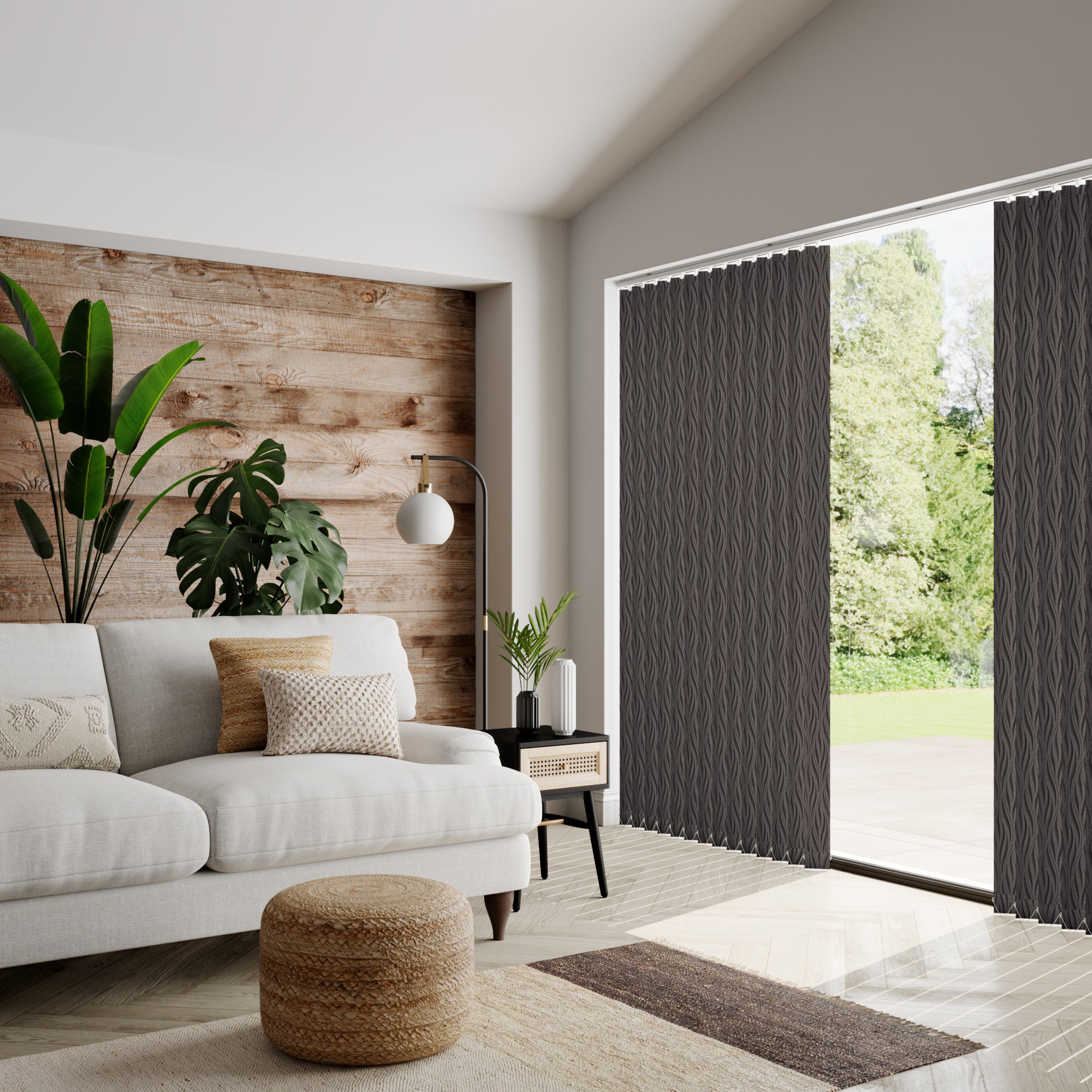 Legacy Blackout Made to Measure Vertical Blind Fabric Sample Legacy Grey