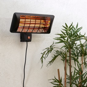 Wall Mounted Electric Heater Black