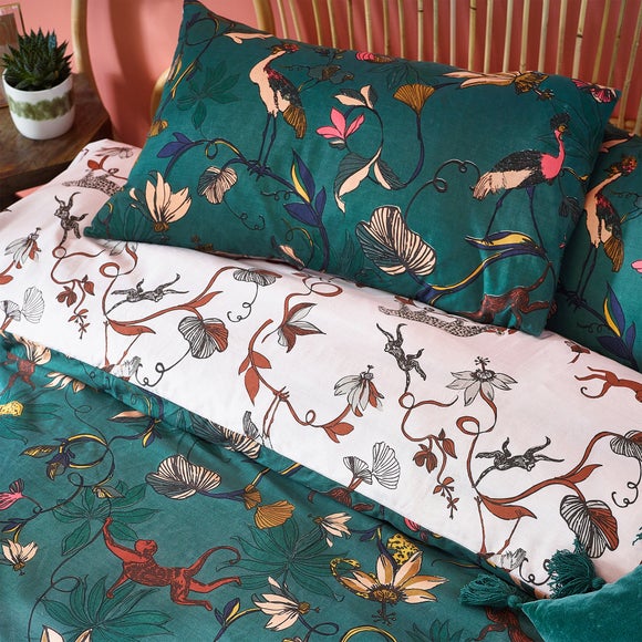 dunelm green duvet sets