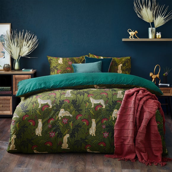 dunelm leopard print bedding