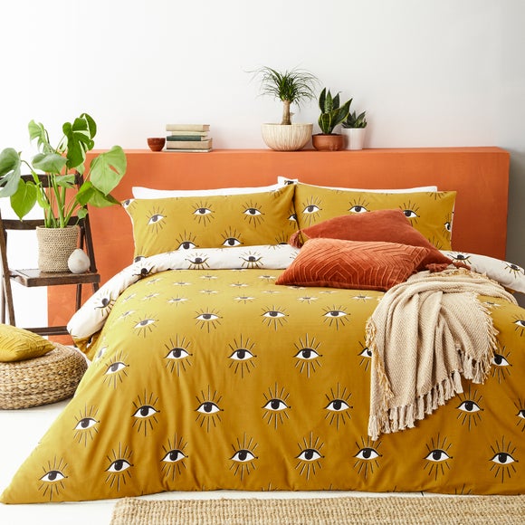 dunelm orange duvet cover