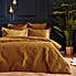 Paoletti Palmeria Gold Embroidered Reversible Duvet Cover and Pillowcase Set  undefined