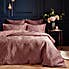 Paoletti Palmeria Blush Embroidered Reversible Duvet Cover and Pillowcase Set  undefined