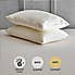 Soft and Bouncy Memory Foam Pillow Pair White