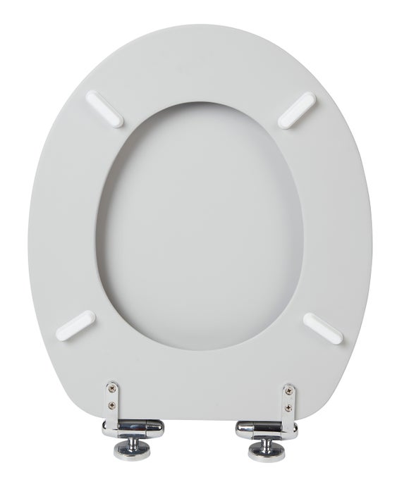 Grey Soft Touch Toilet Seat Dunelm