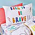 Born To Be Brave 100% Organic Cotton Duvet Cover and Pillowcase Set  undefined