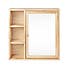 French Cane Mirror Cabinet Natural