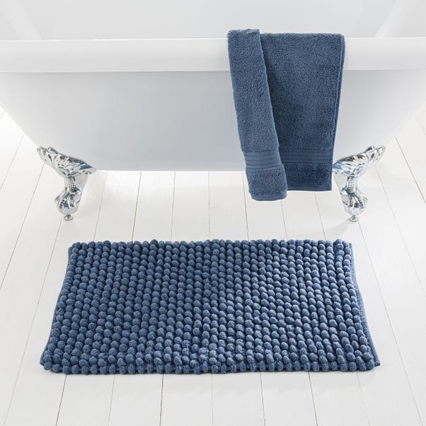 Pebble Folkstone Blue Bath Mat
