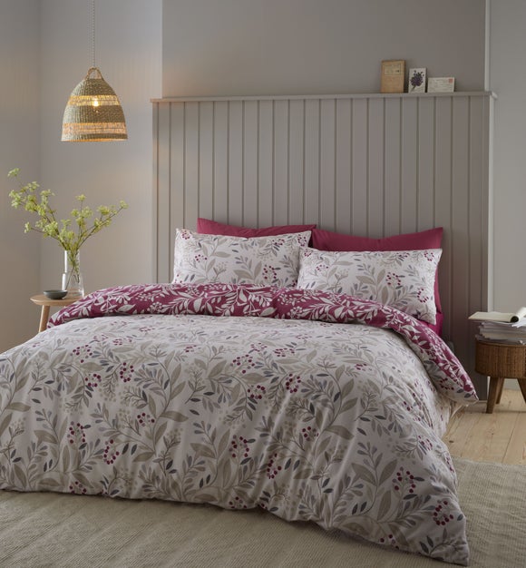 Brushed Cotton Floral Duvet Cover 