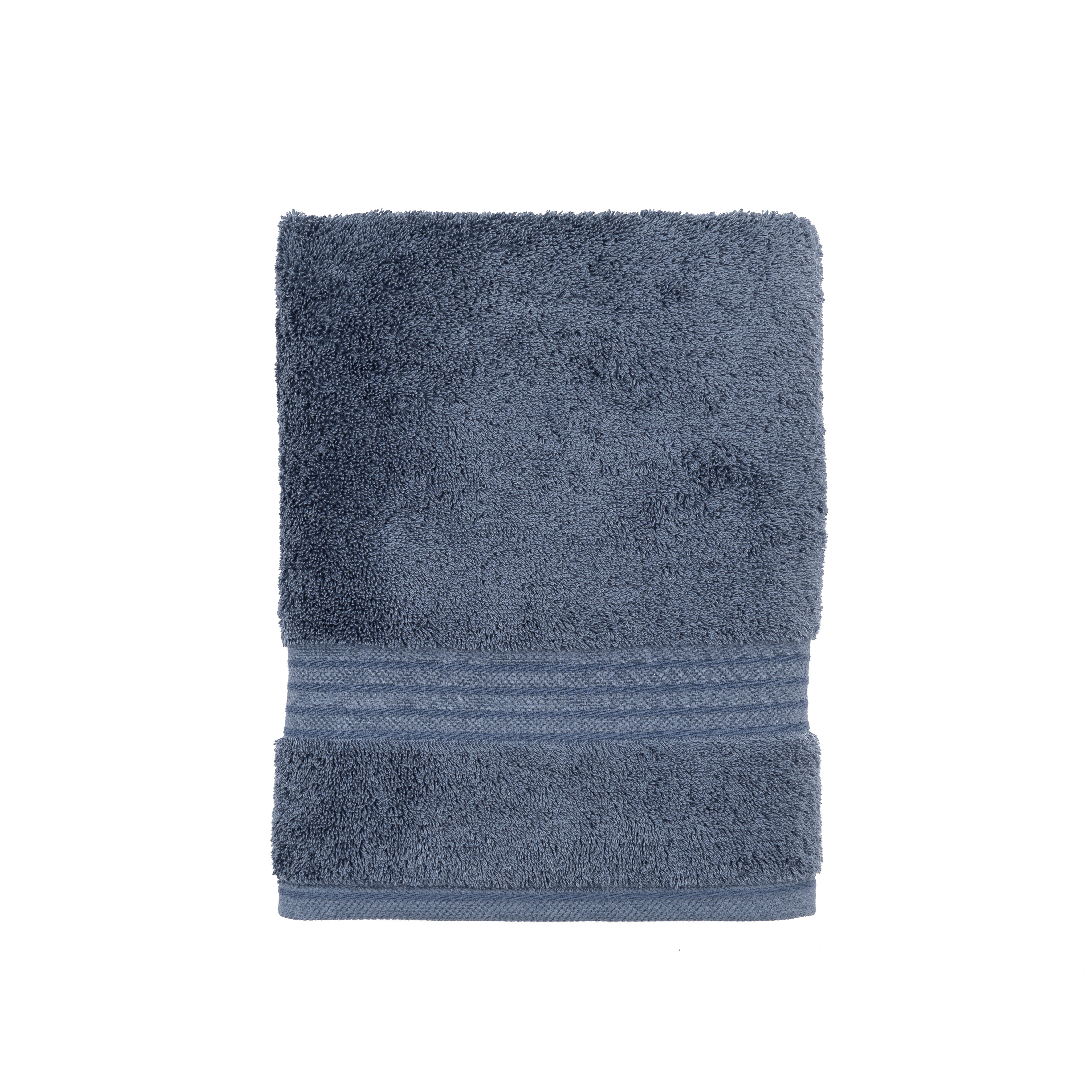 Folkstone Blue Egyptian Cotton Towel | Dunelm