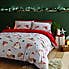 Catherine Lansfield Hoggy Christmas Duvet Cover and Pillowcase Set  undefined