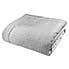 Catherine Lansfield Silver Shimmer Crushed Velvet Pinsonic Bedspread   Silver