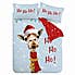 Catherine Lansfield Christmas Giraffe Duvet Cover and Pillowcase Set  undefined