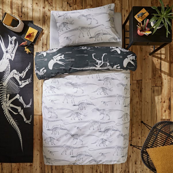 Fossil Forager 100% Cotton Duvet Cover and Pillowcase Set image 1 of 7
