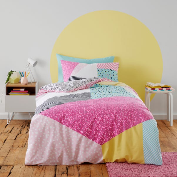 Bold Geo 100% Cotton Duvet Cover and Pillowcase Set image 1 of 7
