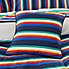 Retro Stripe Cushion MultiColoured