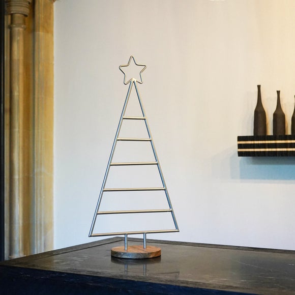 View Pewter Christmas Tree With Star Iron View Pewter Christmas Tree With Star Iron